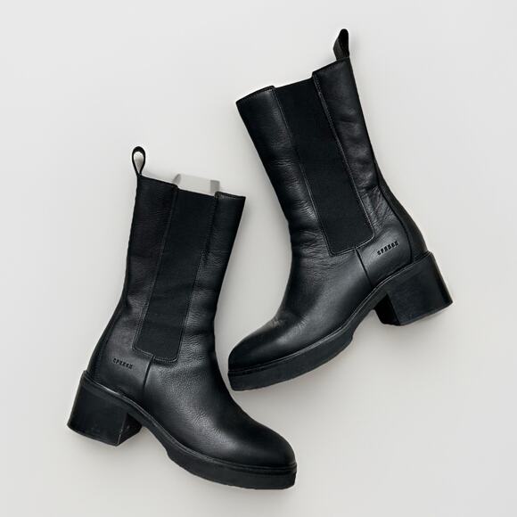 Copenhagen Studios Black Leather Heeled Chelsea Boots Women’s EU 39 / US 8.5 - Picture 1 of 14